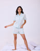 Mint  Polka Dot Braless Nightsuit for women
