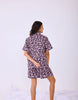 Leopard Printed Cotton Braless Nightsuit for women