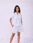 Braless Printed Cotton Nightsuit for Women