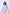 Sky & White Striped Cotton Satin Braless Nightsuit