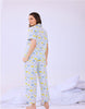 Cloud & Moon Stars Cotton Nightsuit for women