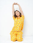Honeybee Print Cotton Braless Nightsuit