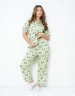 Panda Printed Cotton Braless Nightsuit for women