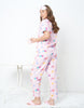Macaron Print Cotton Braless Nightsuit