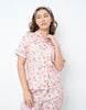Floral Printed Cotton Braless Nightsuit for women