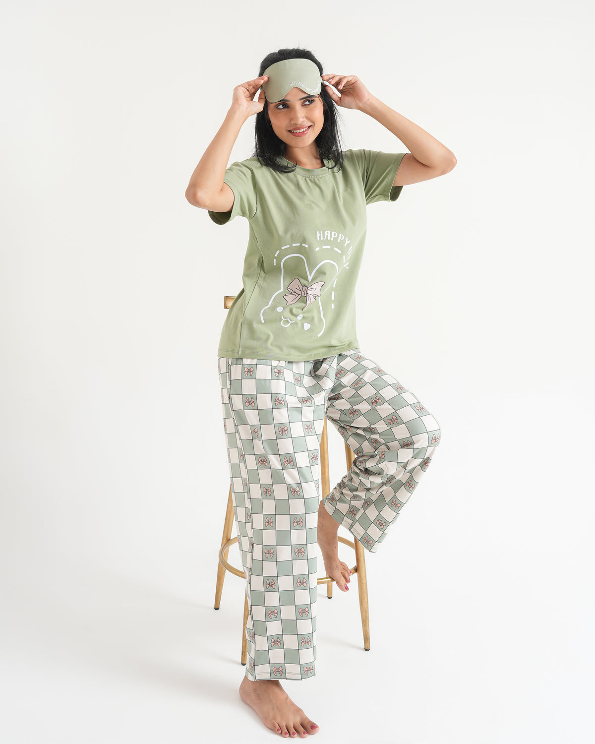 Sage Green Padded Nightsuit