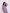 Pink & Blue Checks Cotton Braless Nightsuit